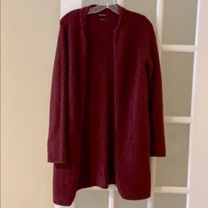 Massimo Dutti burgundy cardigan